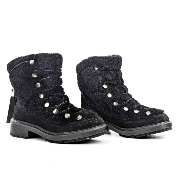 Aquatalia Women Lorena Shearling Lined Drawcord Slip Winter...